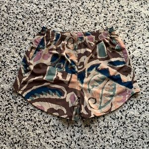Patagonia Women's Trailfarer Shorts Cone Brown Earth Tones 4.5" Inseam Large